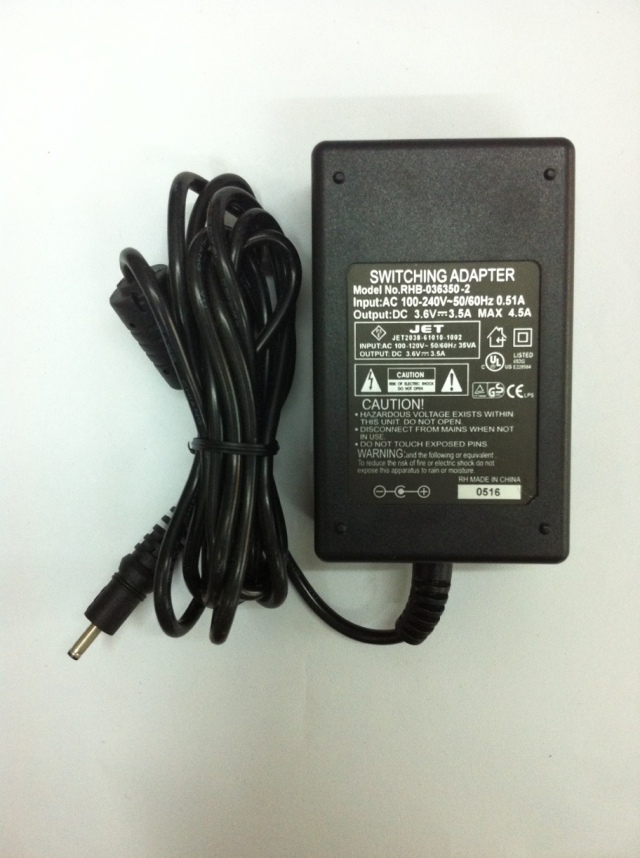 New 3.6V 3.5A RHB-036350-2 AC DC SWITCHING ADAPTER POWER SUPPLY