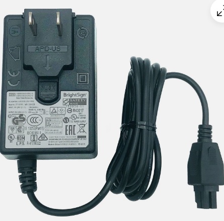Genuine APD AC Adapter for BrightSign XD1030 XD1230 XD1132 Media Player Brand APD Compatible Brand